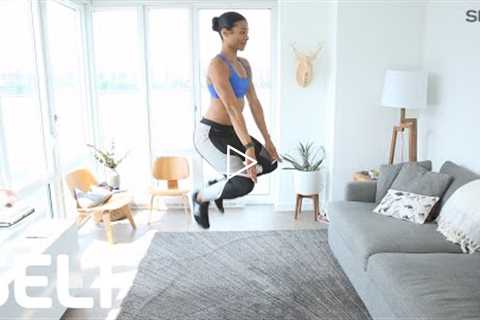An 8-Minute Cardio Boot Camp Workout You Can Do At Home | SELF